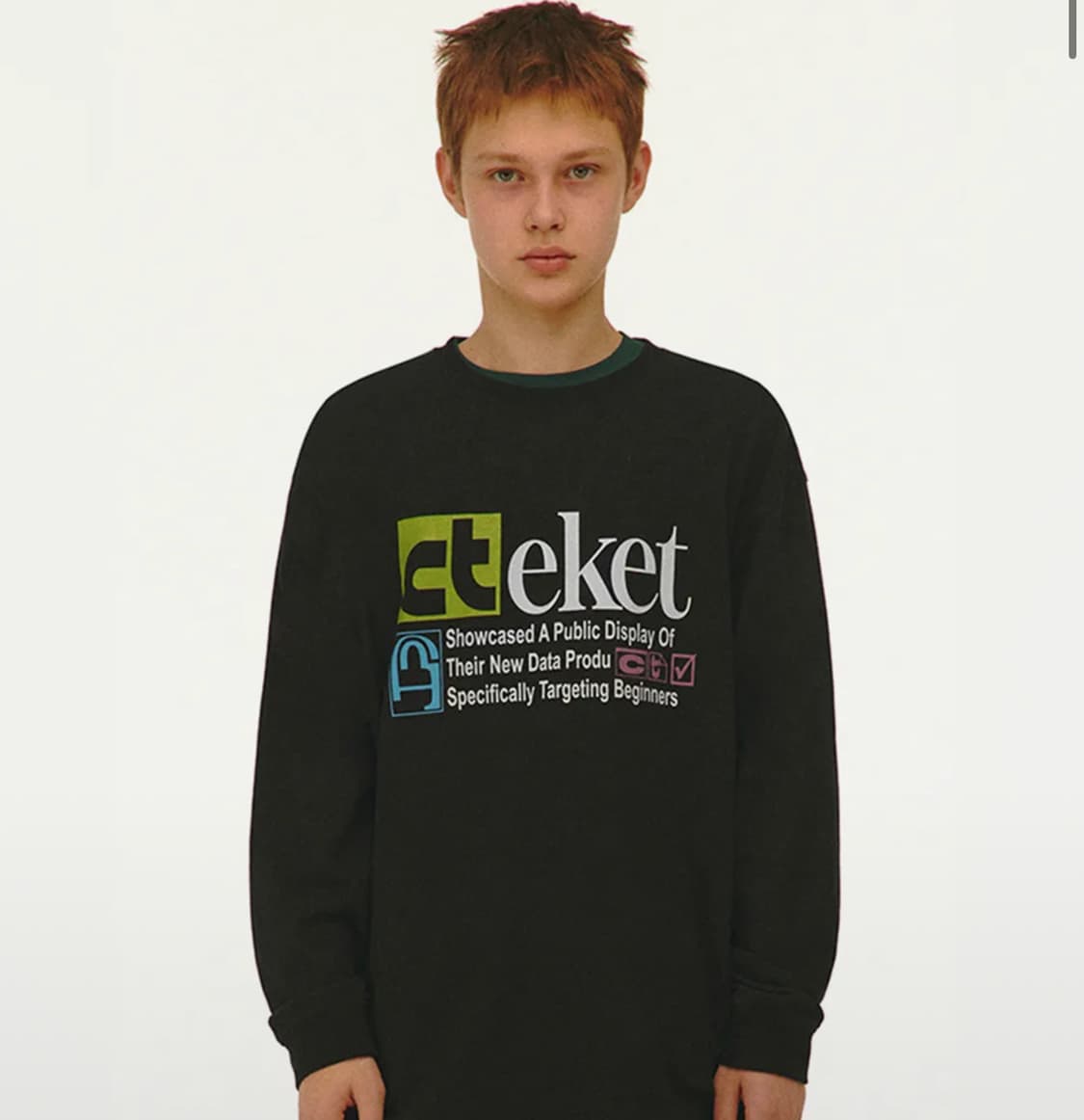 Plan L/S Tee Black 상품이미지1