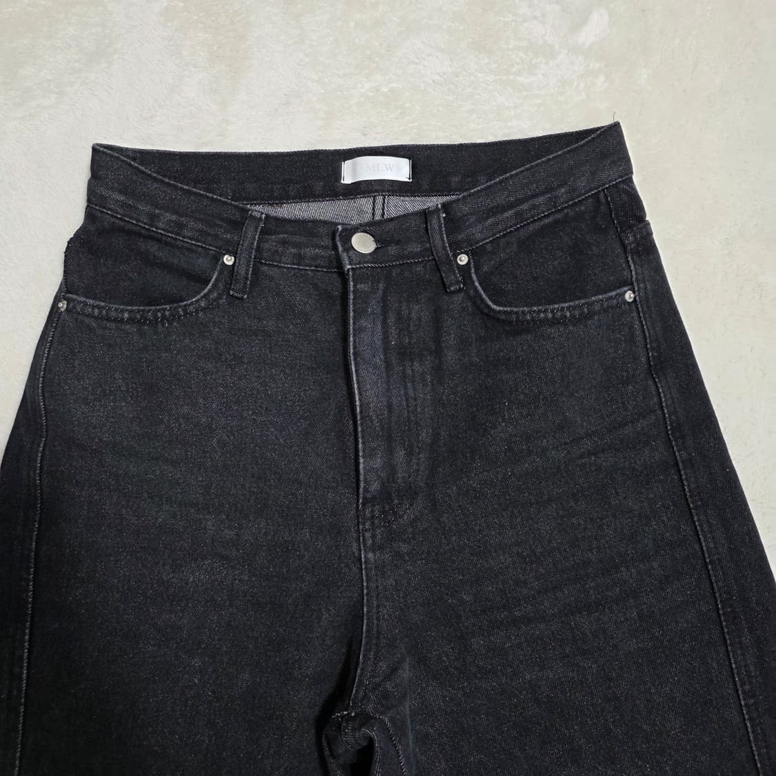 (M)여성 GMEW  하이웨스트 와이드 데님 팬츠  상품이미지2