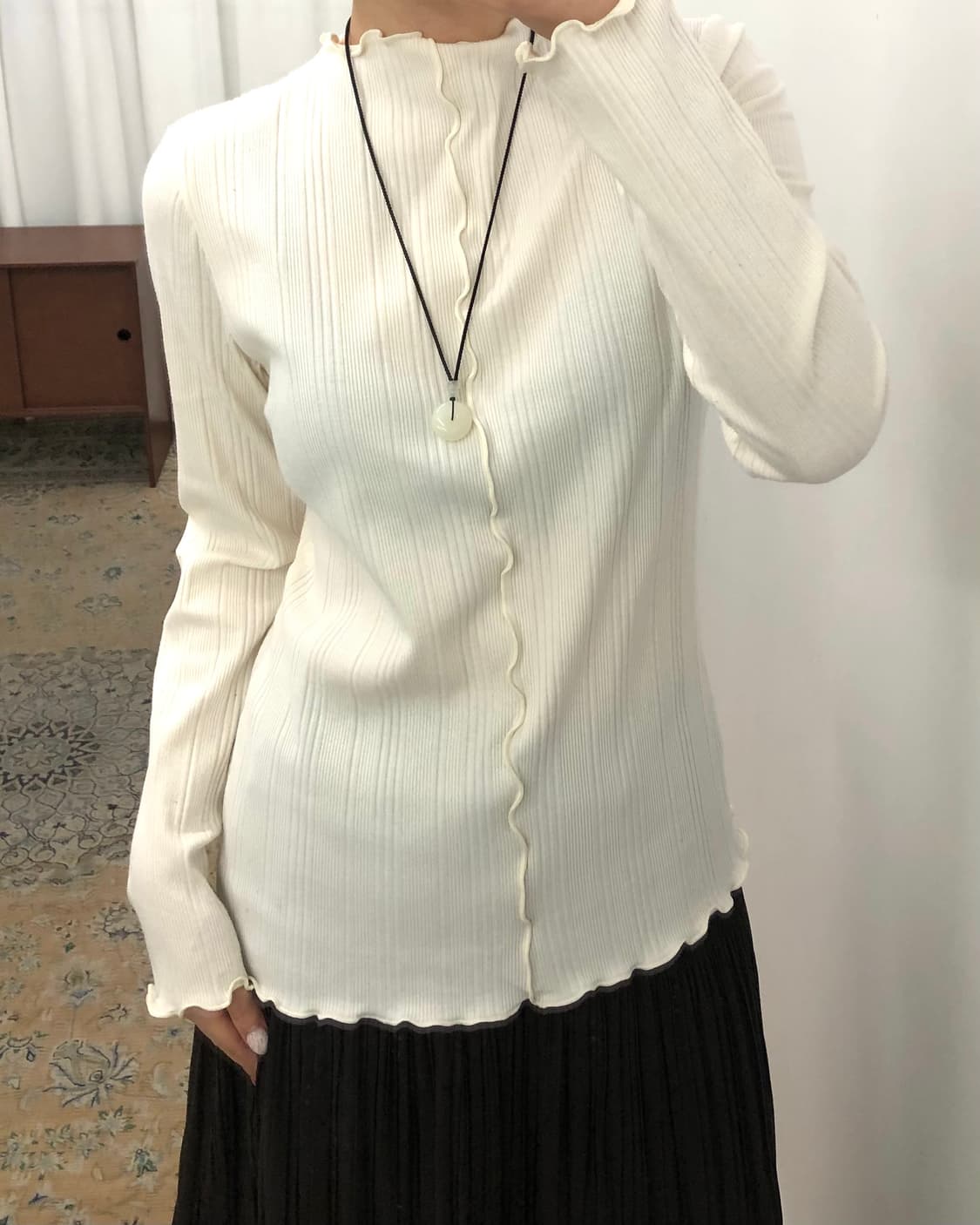 화이트 레이어드 슬리브 상품이미지2