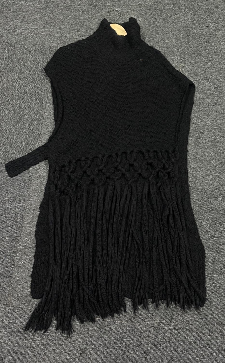 Y’s THICK SLUB JERSEY FRINGE VEST 상품이미지1
