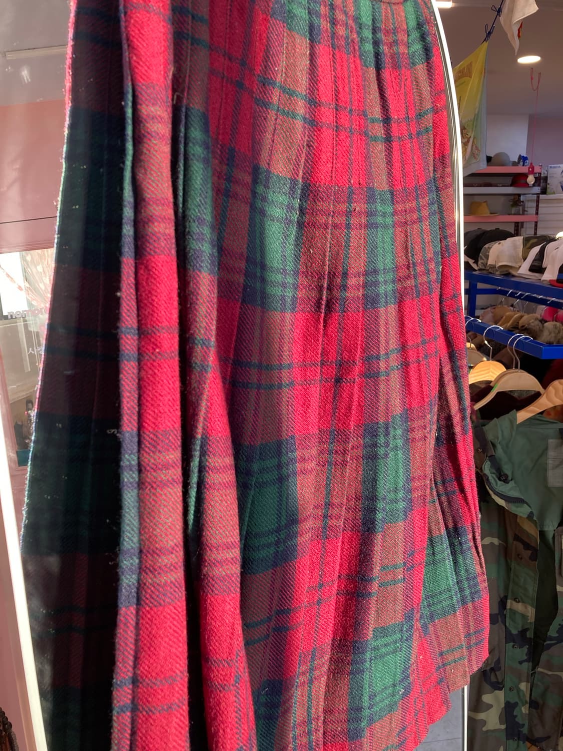 크리스마스 체크 울 랩스커트🎄❤️ 상품이미지7