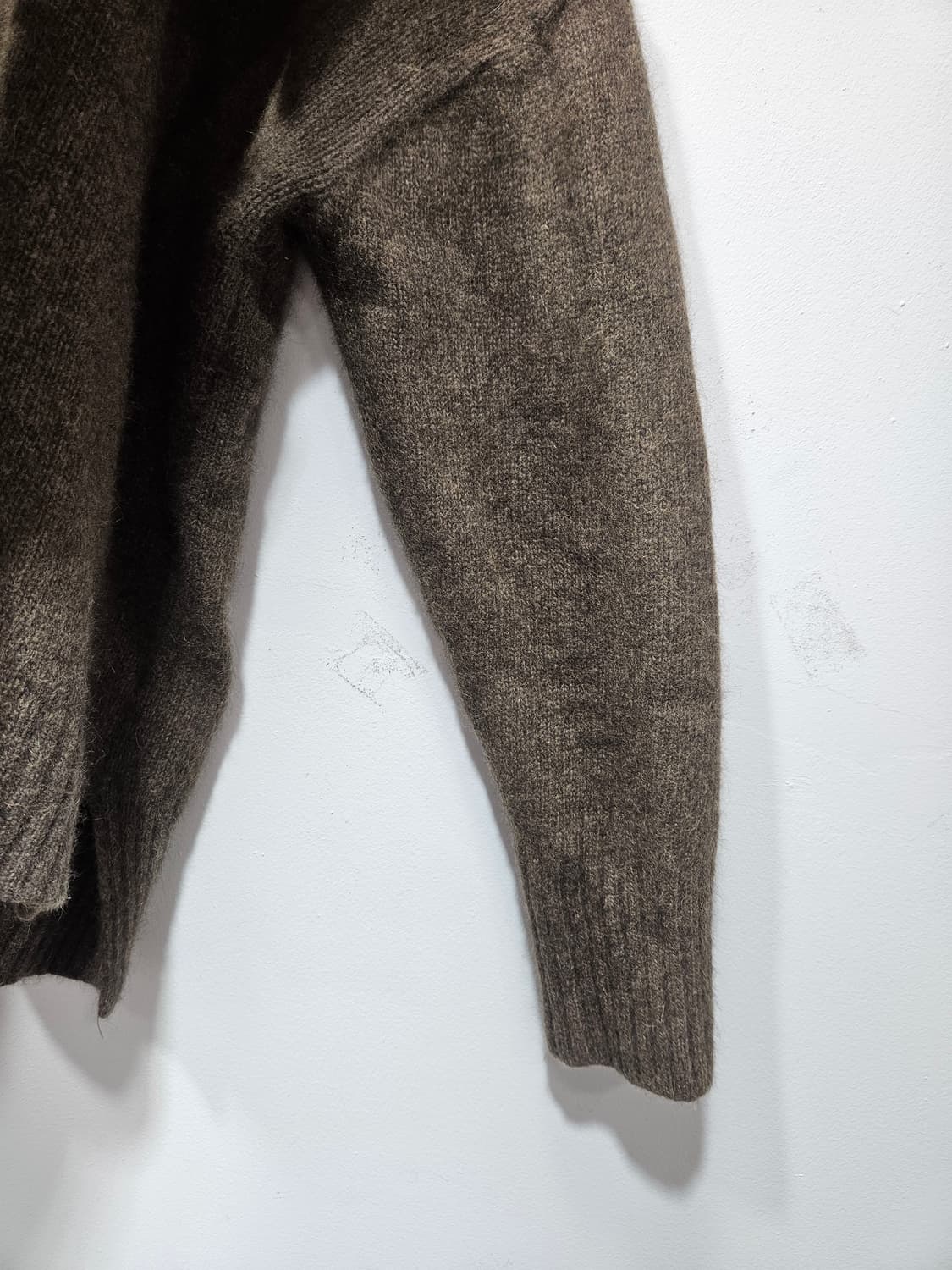 브라운 후드 니트 상품이미지5