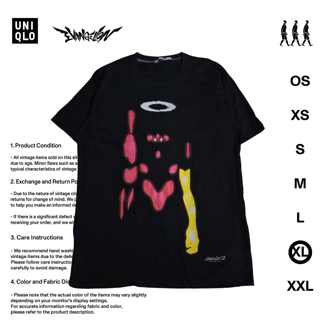 UT X 에반게리온 초호기 티셔츠 XL사이즈 상품이미지1