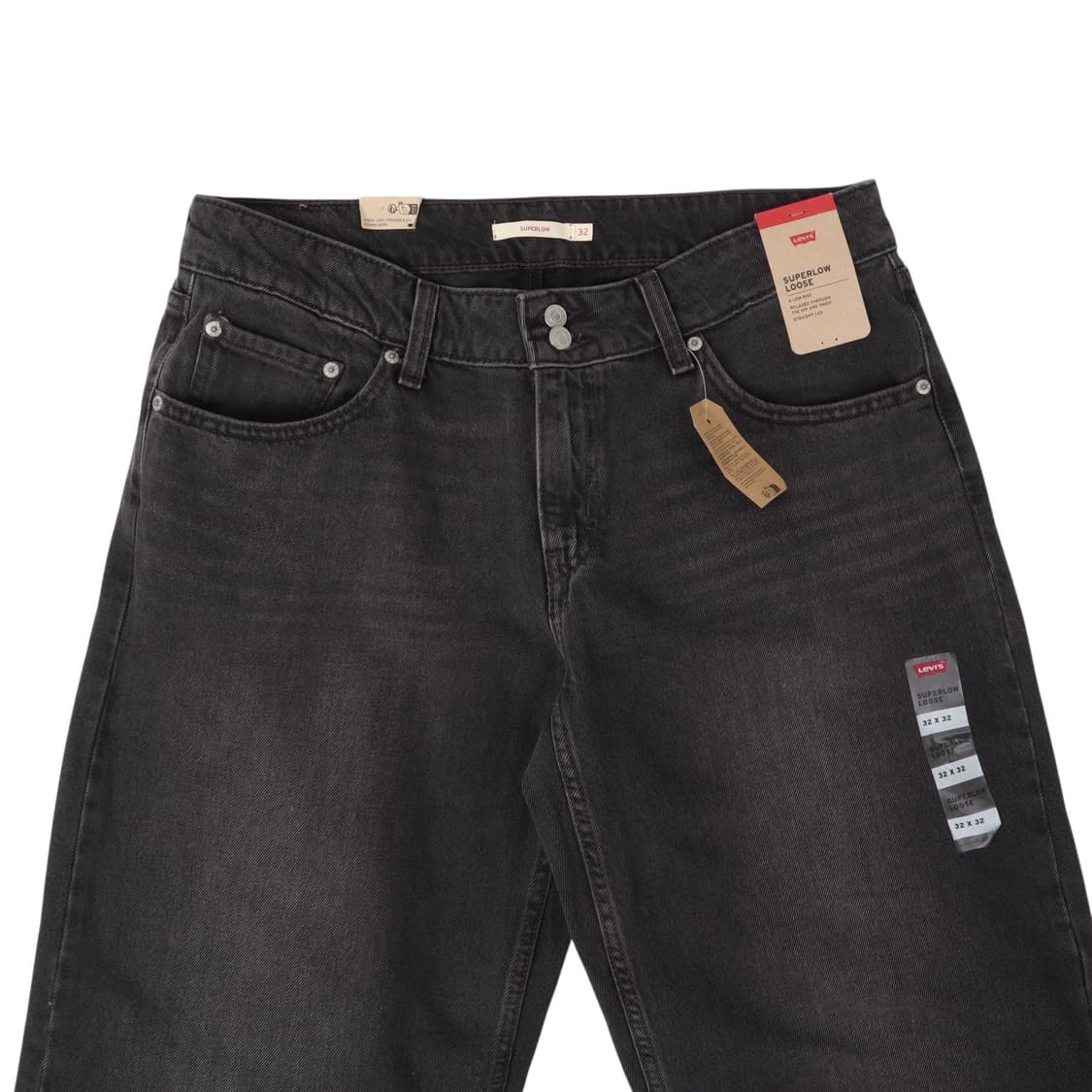 리바이스 흑청 슈퍼로우 루즈 데님팬츠 상품이미지2