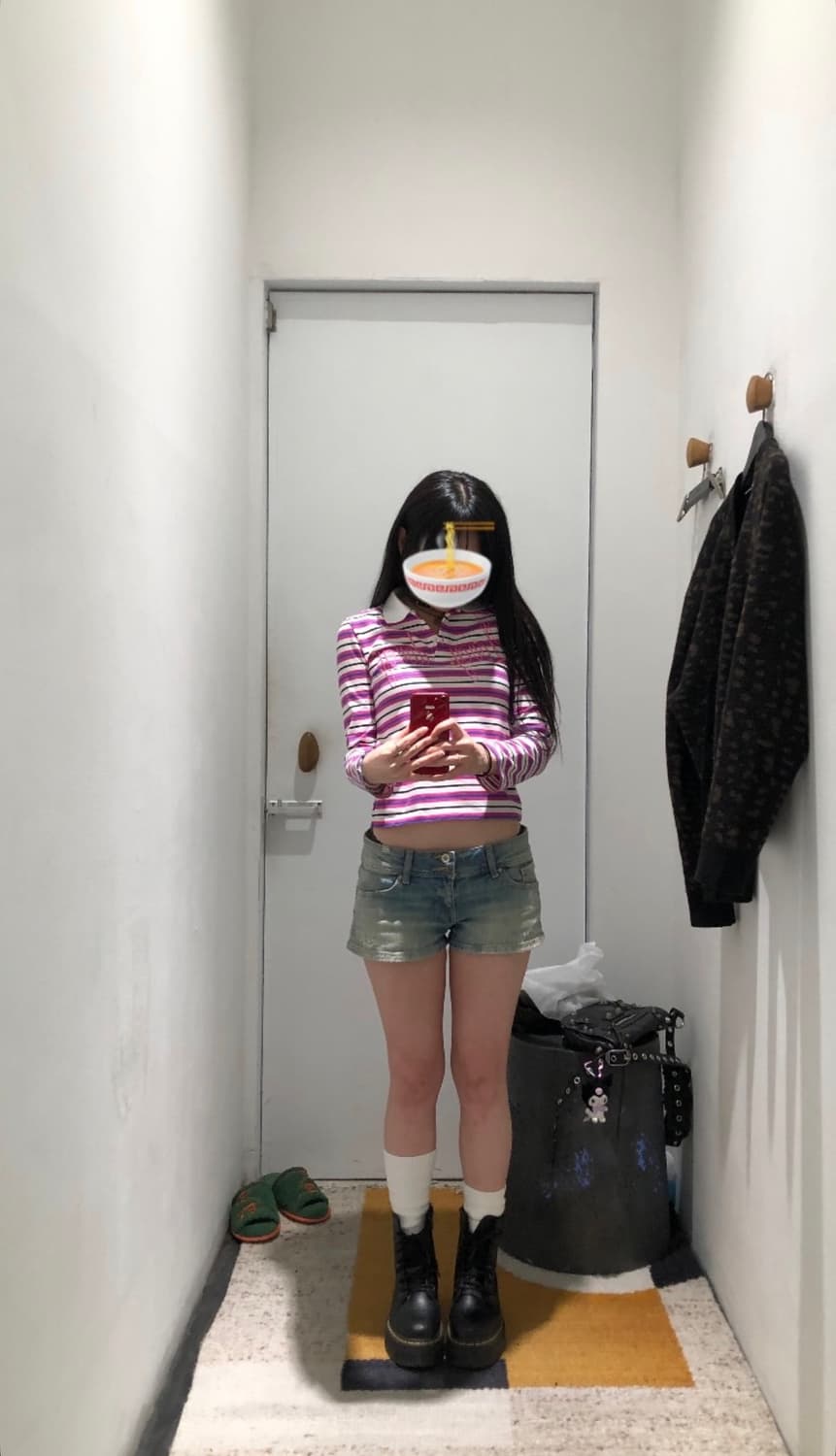 Afb 스트라이프 카라 롱슬리브 상품이미지3