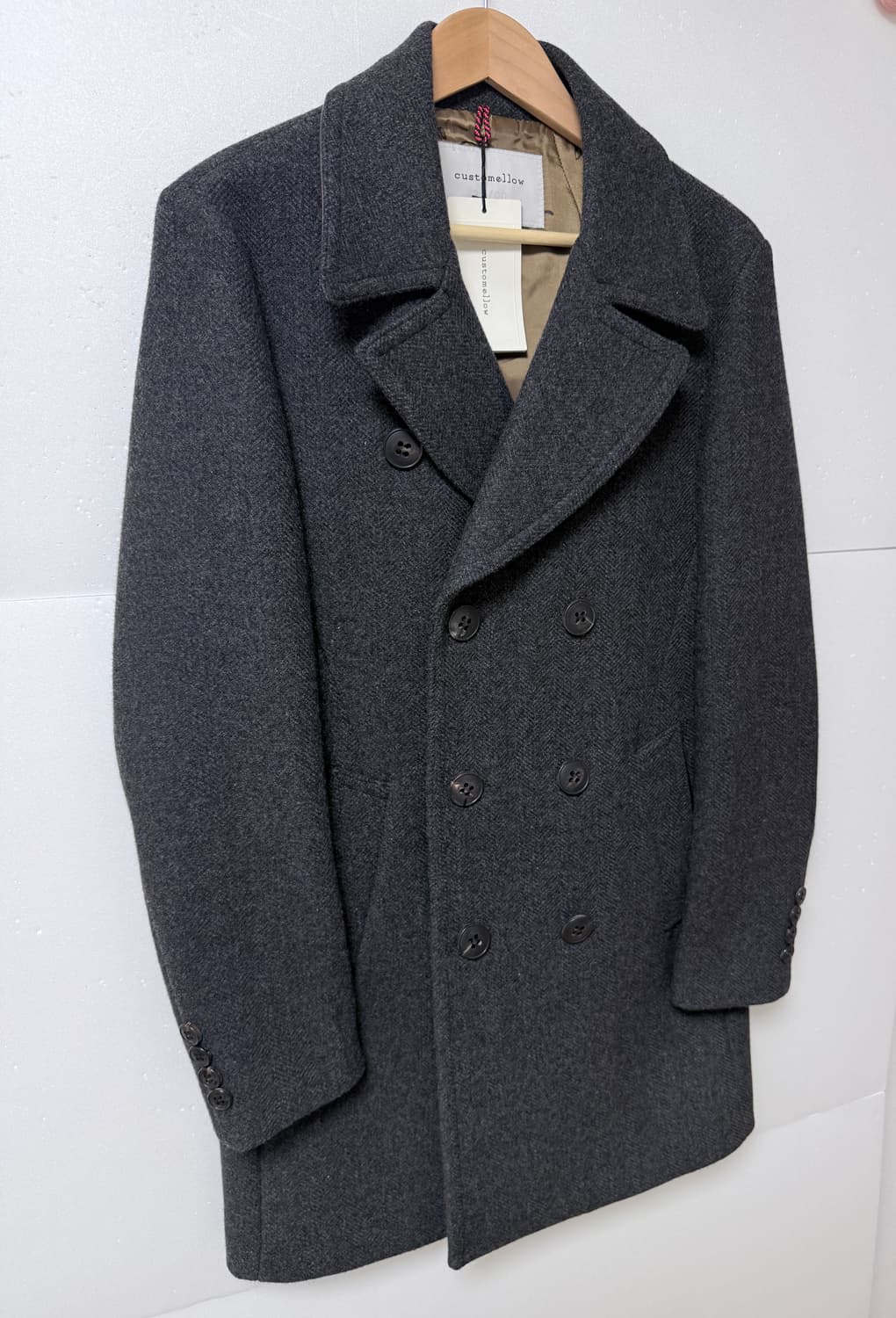 커스텀멜로우 더블 울코트 그레이 100 / 2회착용 상품이미지2