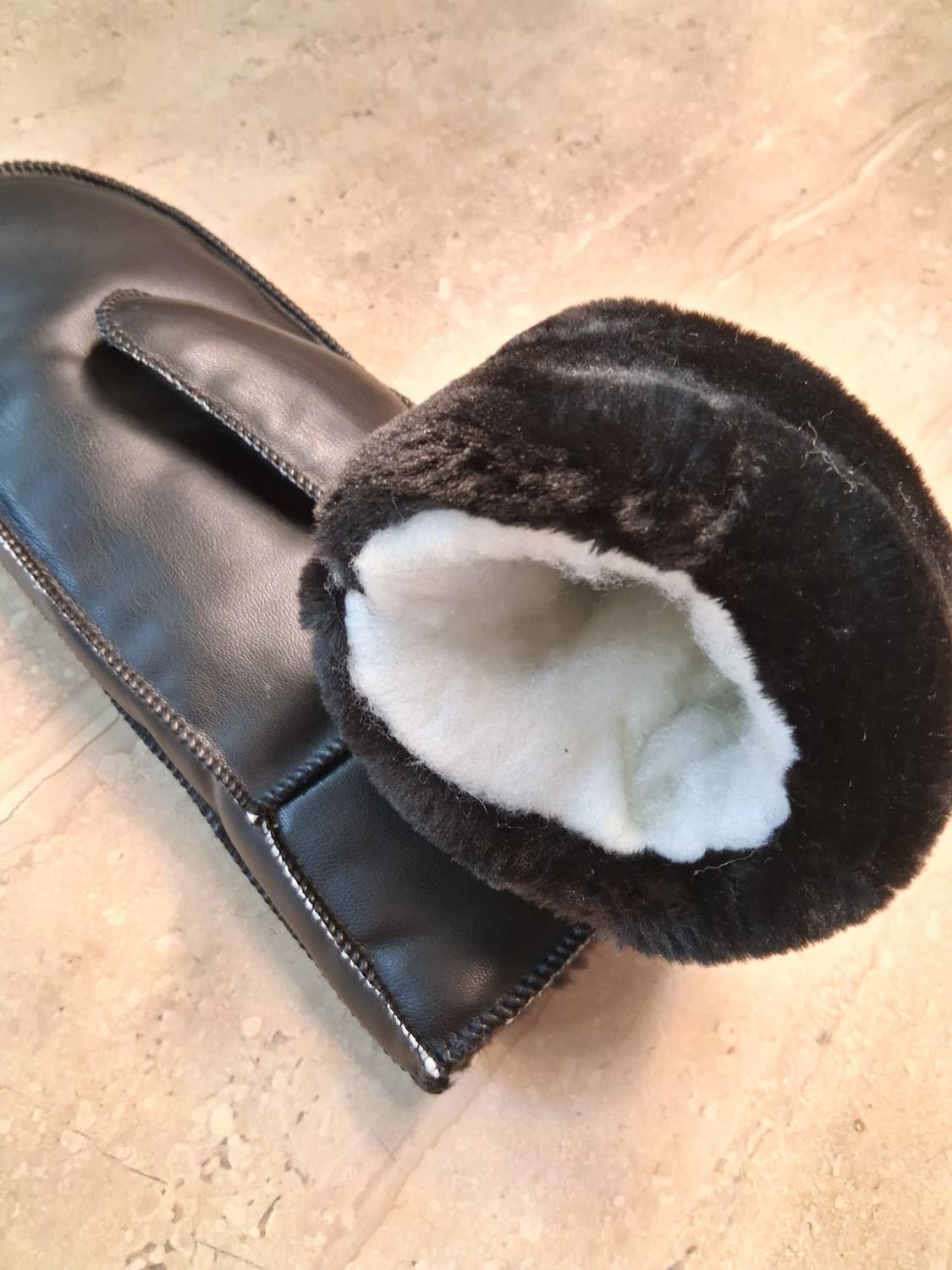 방한 레자 벙어리 장갑 블랙 3000원 (새상품) 상품이미지7