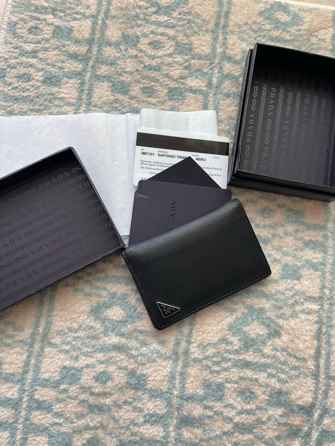 프라다 사피아노 레더 카드 홀더(풀박스) 상품이미지6