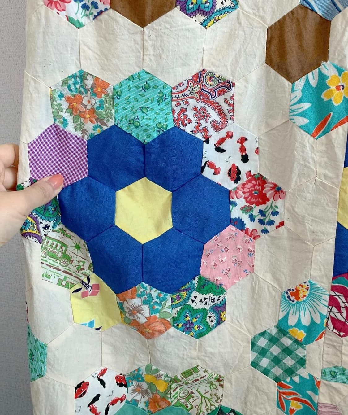 빈티지 퀼트 점프수트 상품이미지3