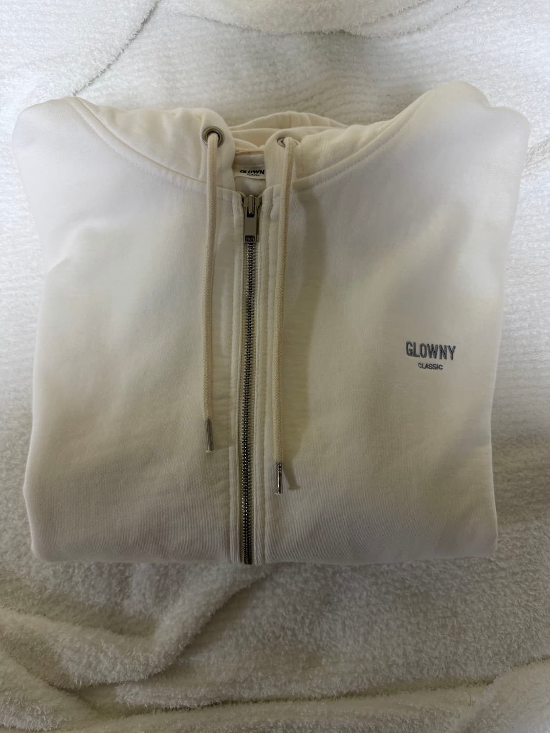 글로니G BOXY ZIP UP (IVORY)L사이즈 상품이미지4