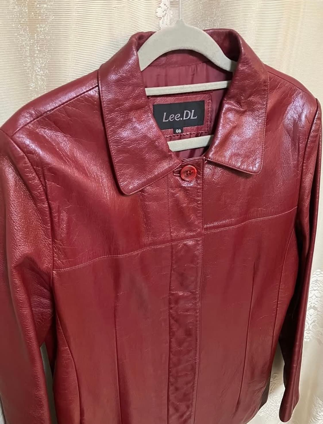 빈티지 버건디 소가죽 자켓 상품이미지4