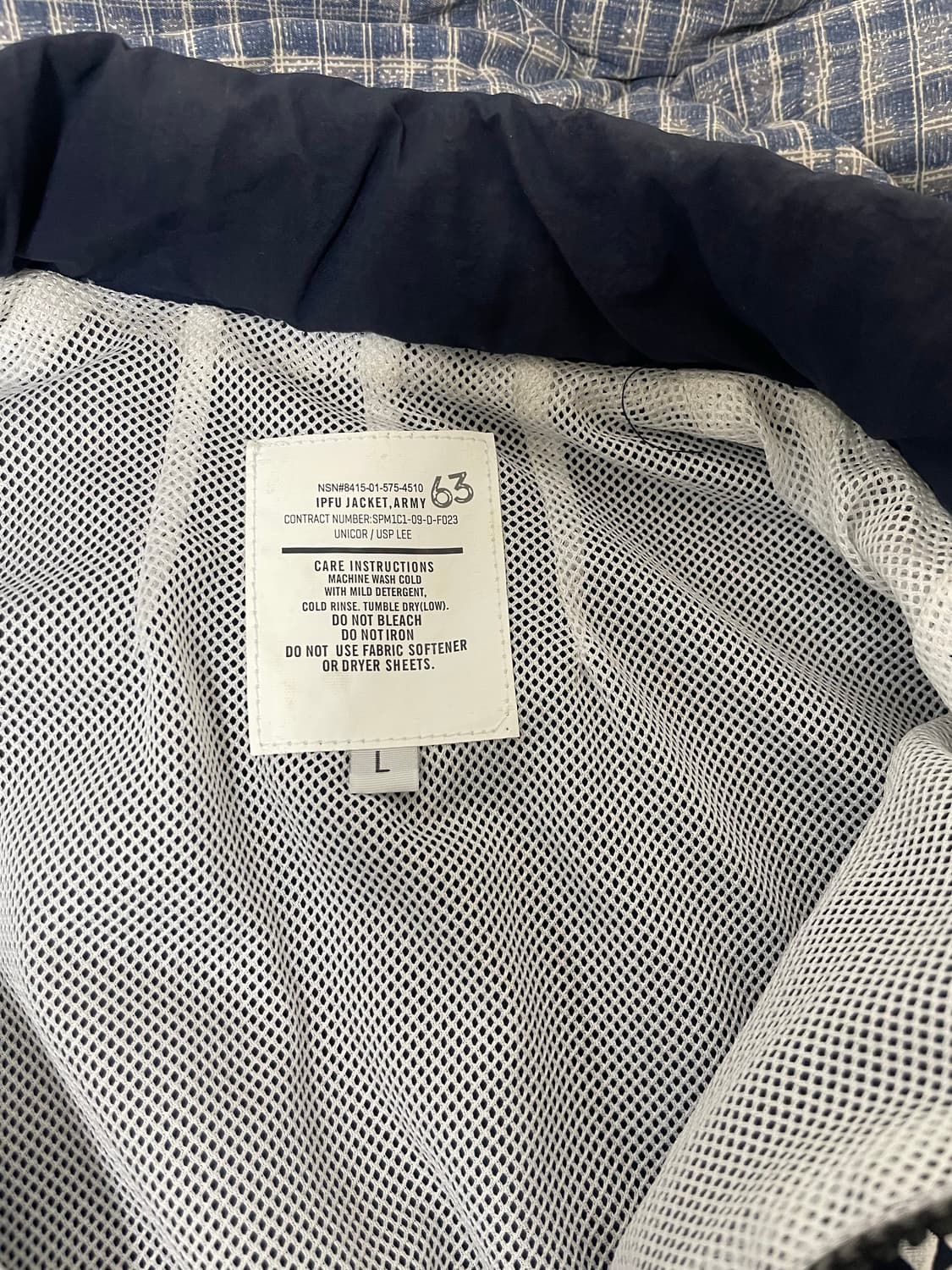 Ecwcs gen Ipfu 미공군 네이비 바람막이 자켓 판매 상품이미지2