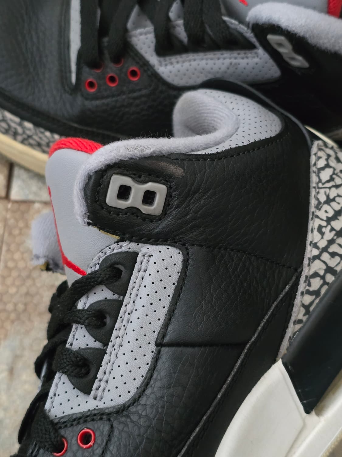 (250)나이키 에어 조던 3 블랙 시멘트  상품이미지7