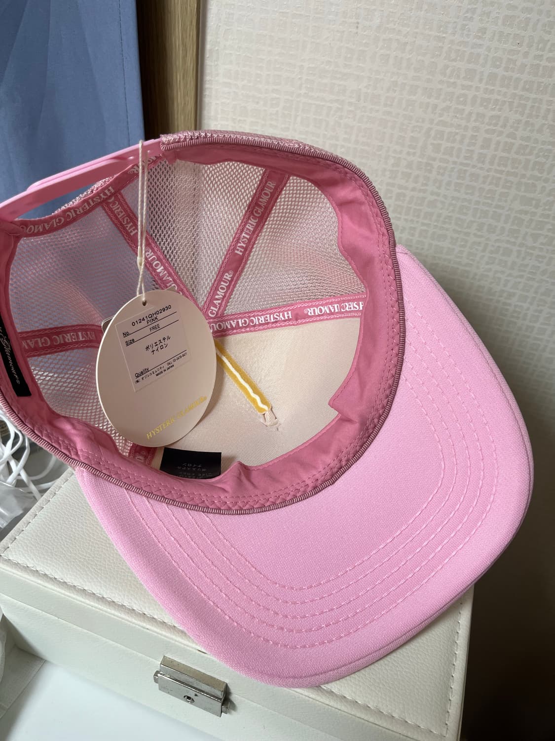 (새상품)히스테릭글래머 see no evil cap pink 상품이미지3