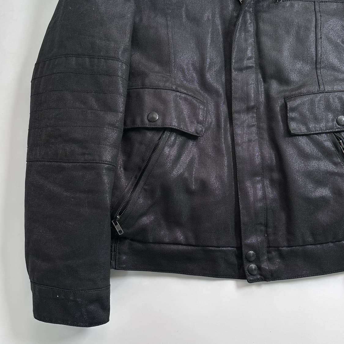 알마니 익스체인지 블랙 라이더 자켓 상품이미지5