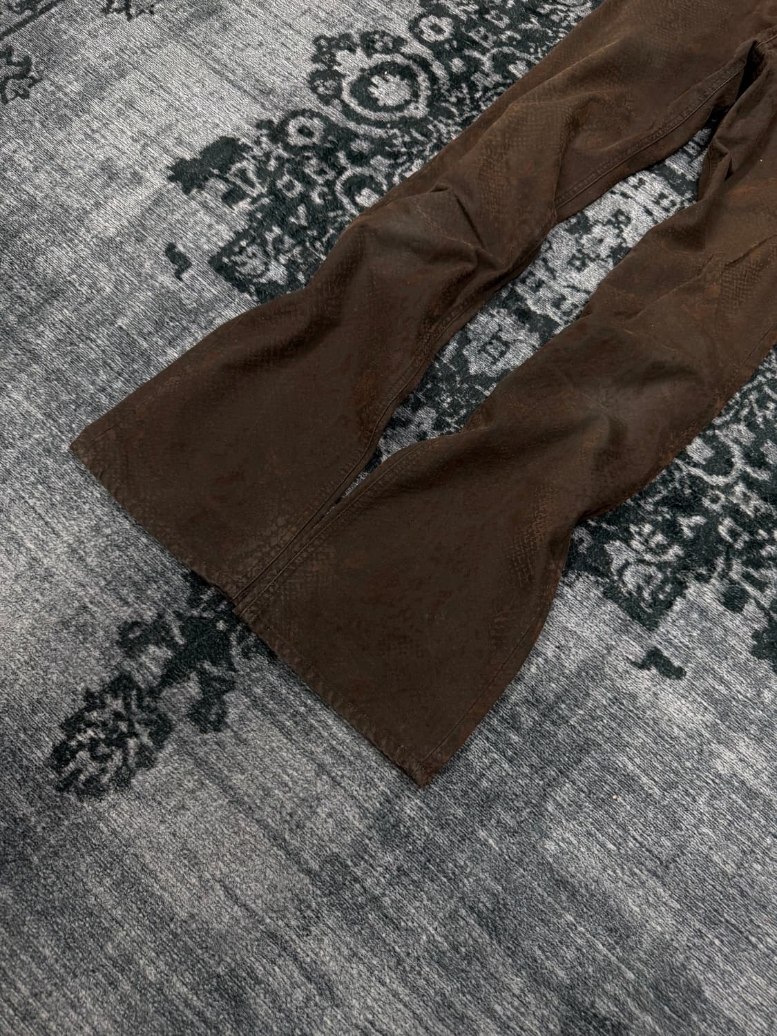 Spinash 00s brown python denim pants 상품이미지6