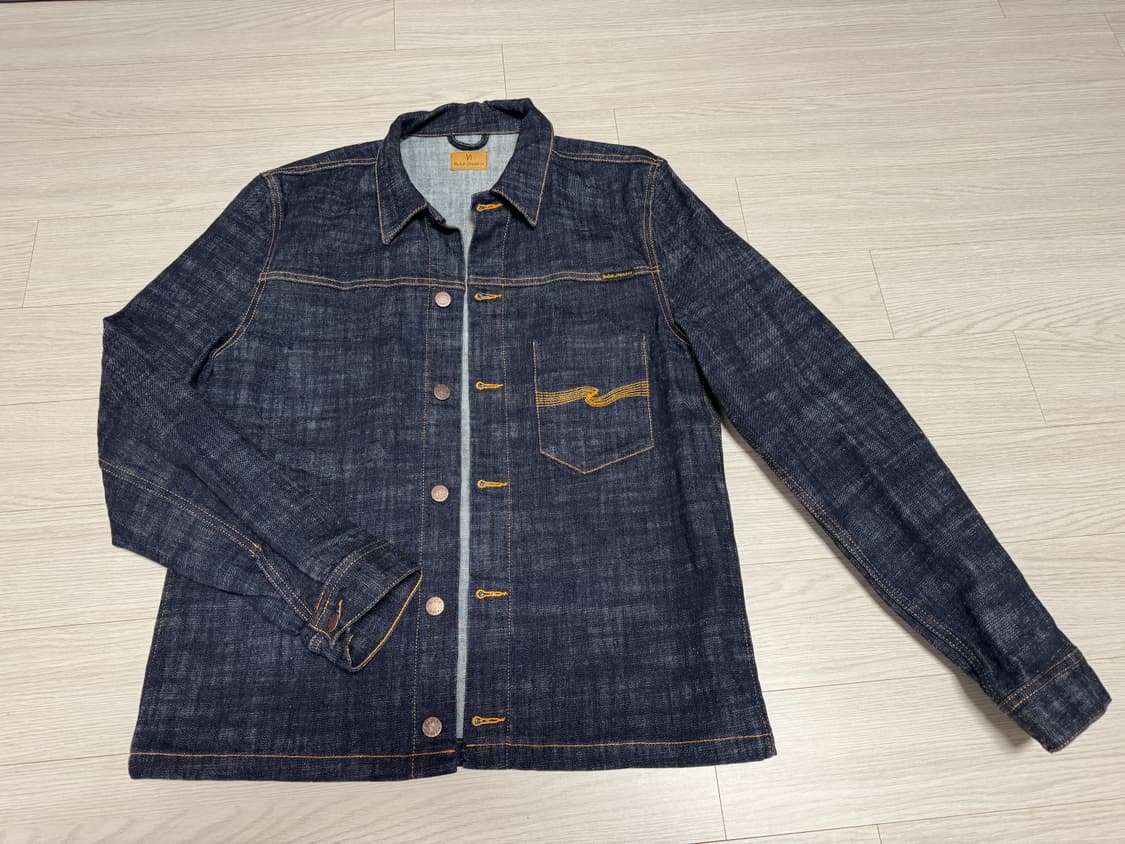 누디진 로니 드라이 크로스 데님 자켓 XL 상품이미지1