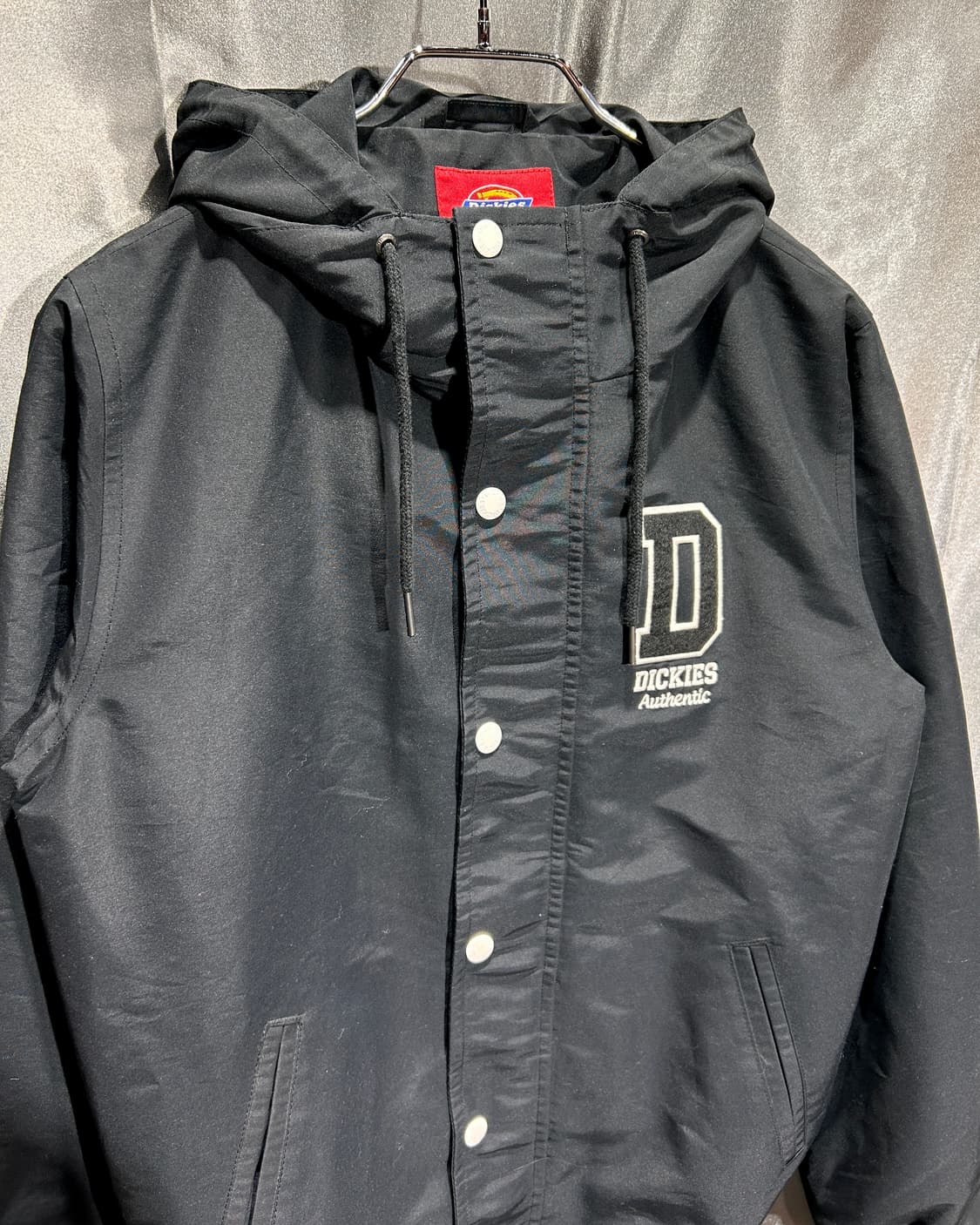 S 디키즈 화이트버튼 D로고패치 블랙 나일론 상품이미지4