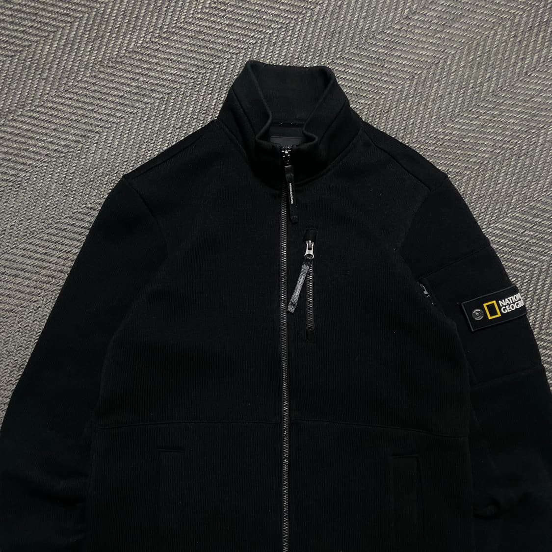 내셔널지오그래픽 와펜 로고 니트 집업o 5316 상품이미지4