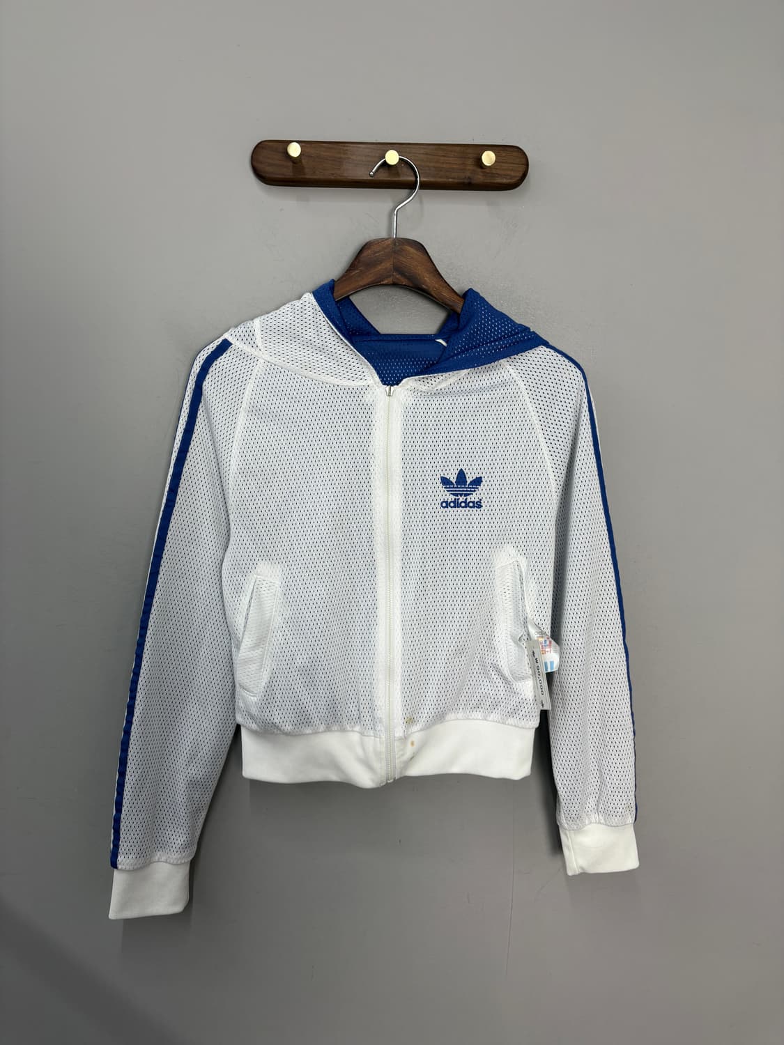 아디다스 00s 리버시블 매쉬 흰파 후드져지 A3629 상품이미지5