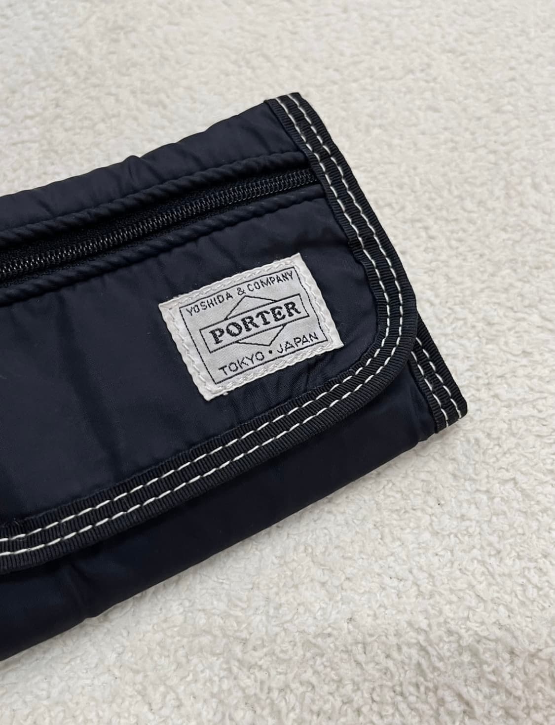 PORTER stitch wallet black 택포 상품이미지3