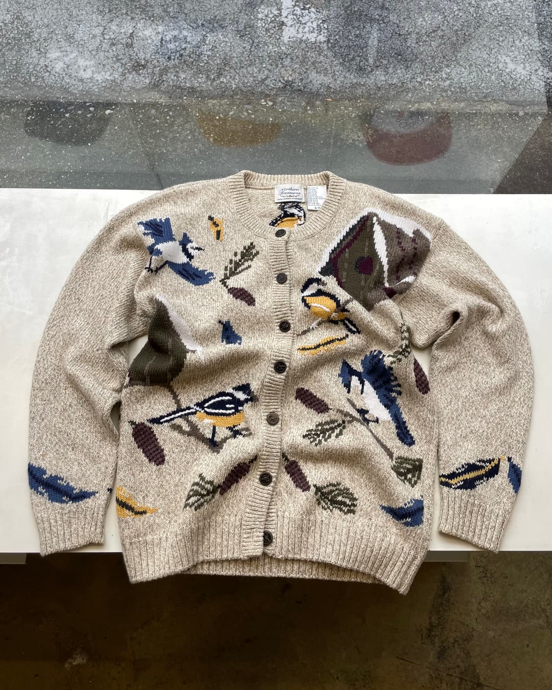 90s Northern Treasure “Birds” Cardigan🦜 상품이미지1