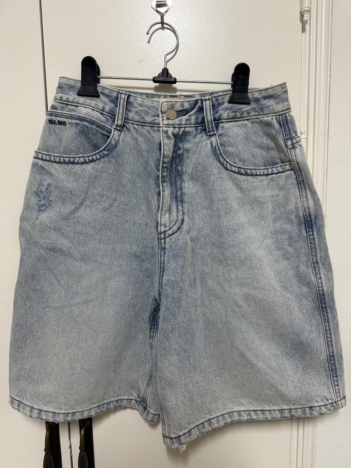 인사일런스 버뮤다데님  light blue S사이즈 상품이미지2