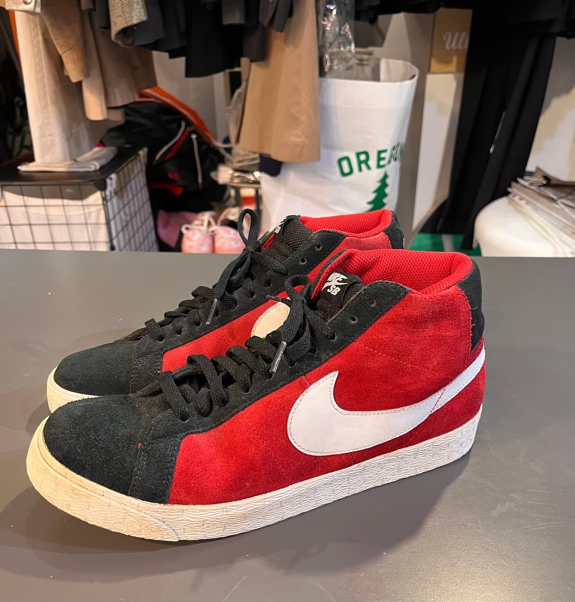 나이키 SB 블레이저 미드 레드 블랙 (275mm)  상품이미지1