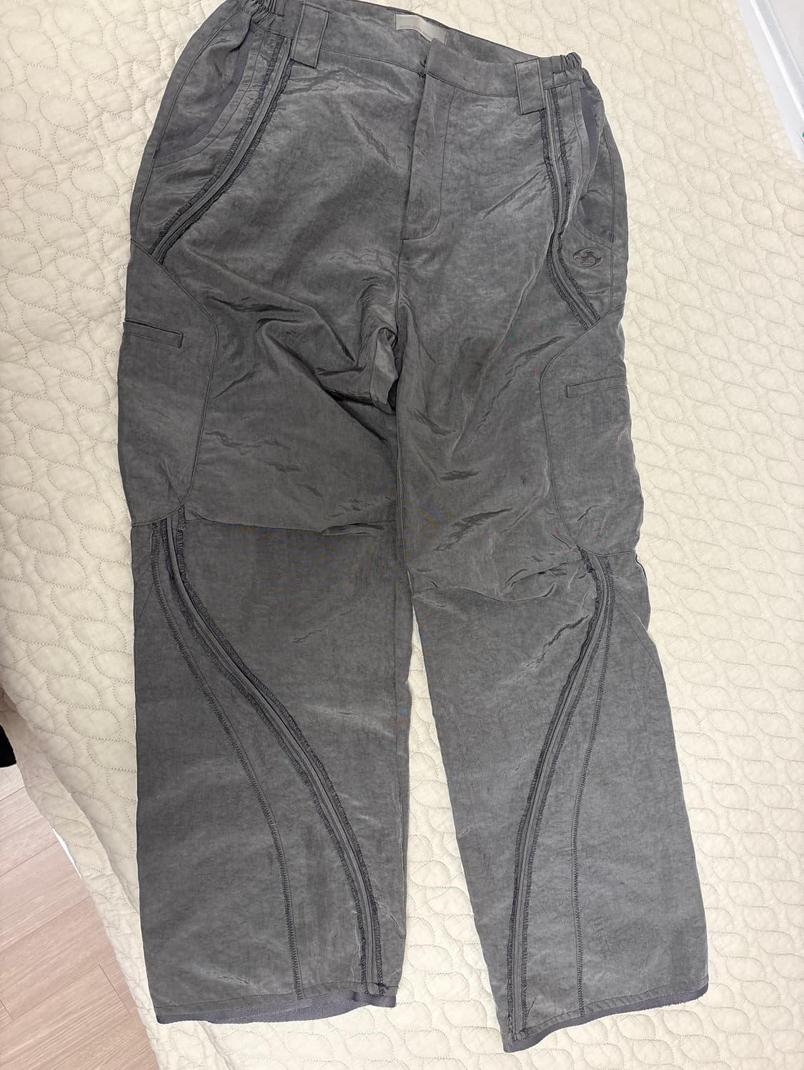 산산기어 파이핑 팬츠 웜 그레이 1size 상품이미지5