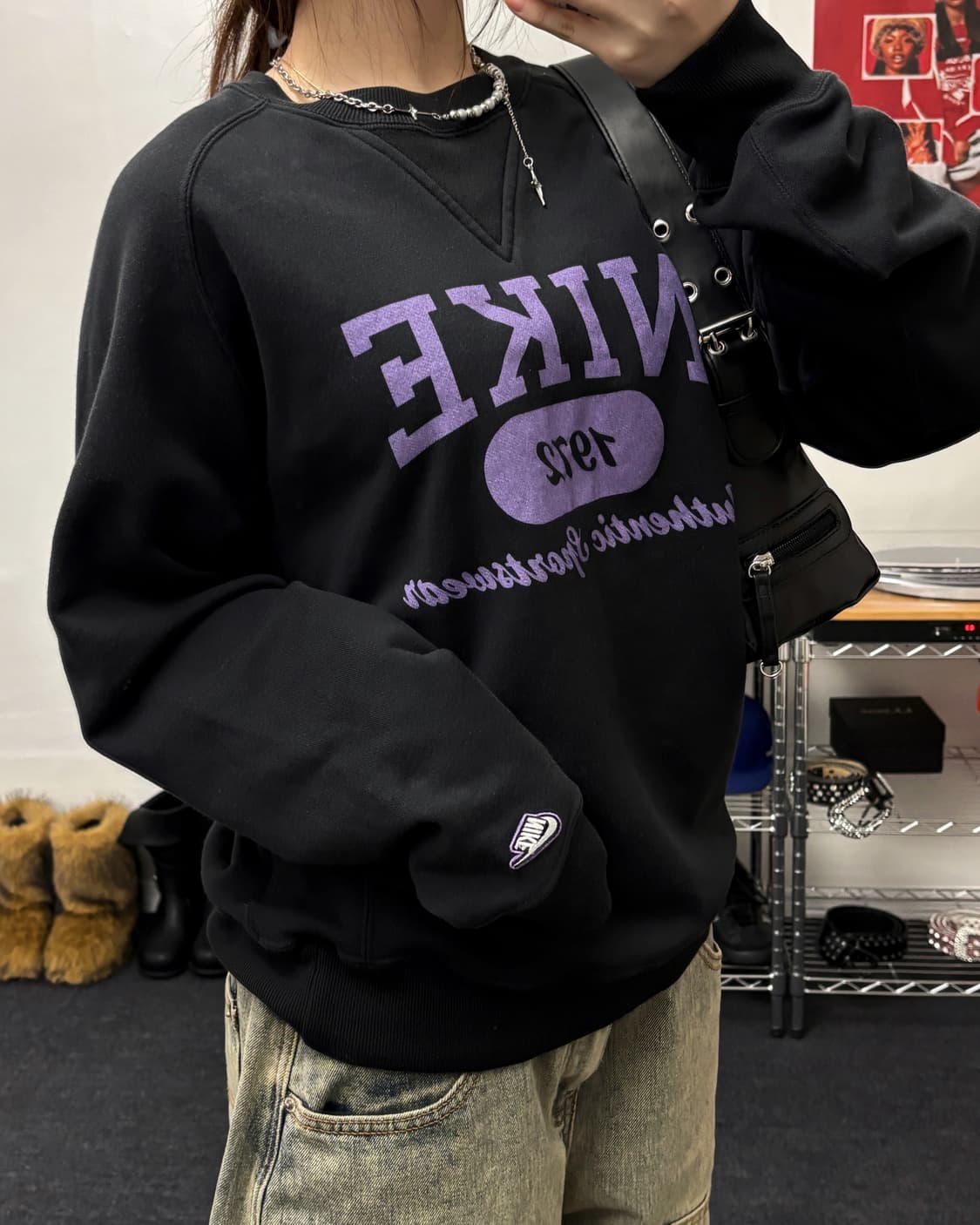 나이키 00s 스펠로고 맨투맨 상품이미지2