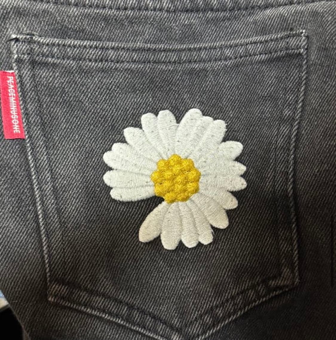 피스마이너스원 데님 팬츠 #2 블랙 판매 상품이미지8