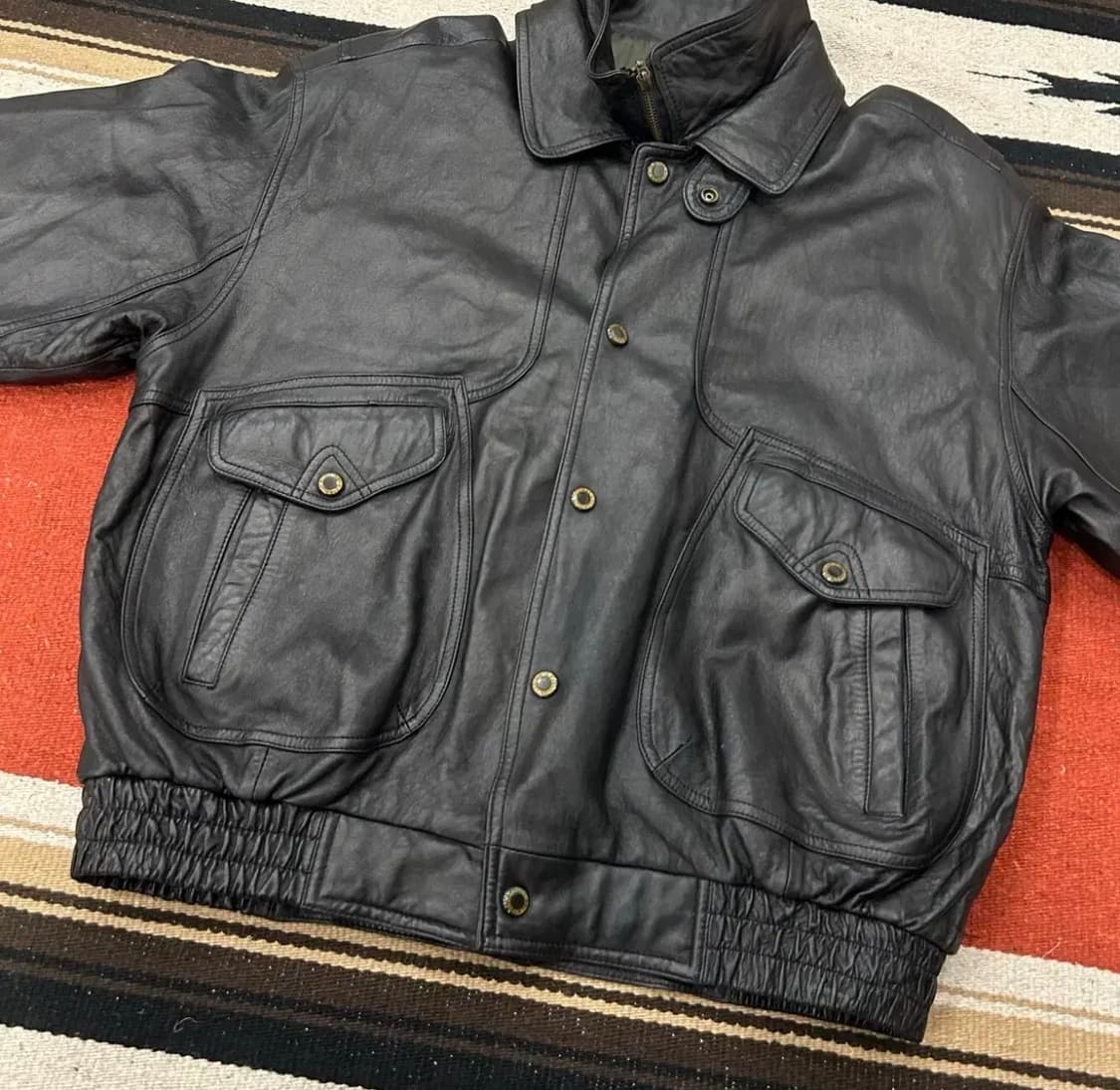 램스킨 붐버자켓 빈티지 105-110 상품이미지2