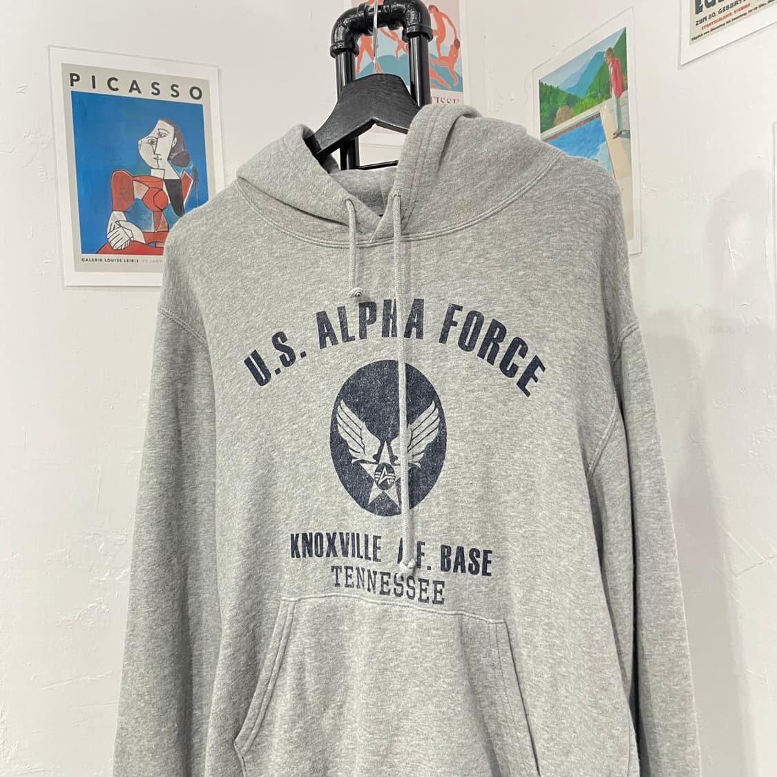 알파인더스트리 레터링 후드티 상품이미지4