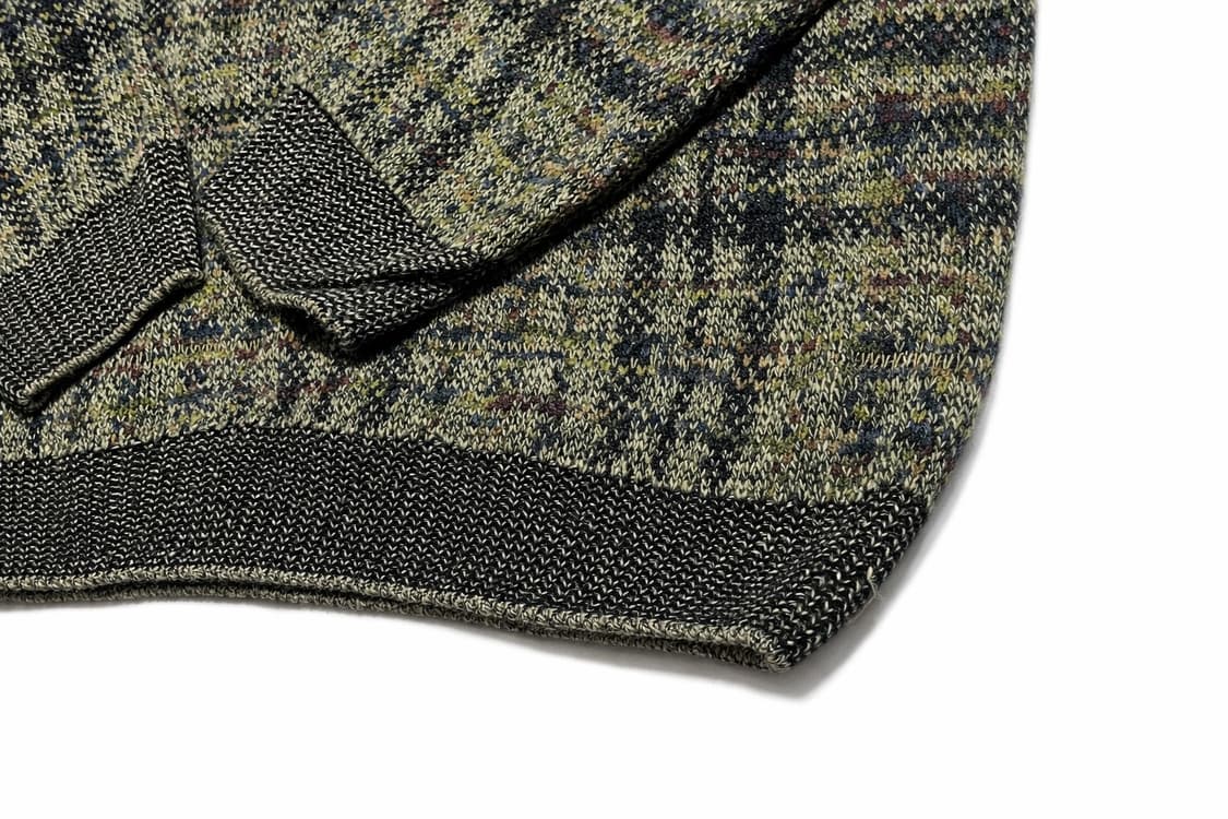 USA 00s 미국 빈티지 반휴센 체크 패턴 니트 스웨터 레트로 Y2K 상품이미지3