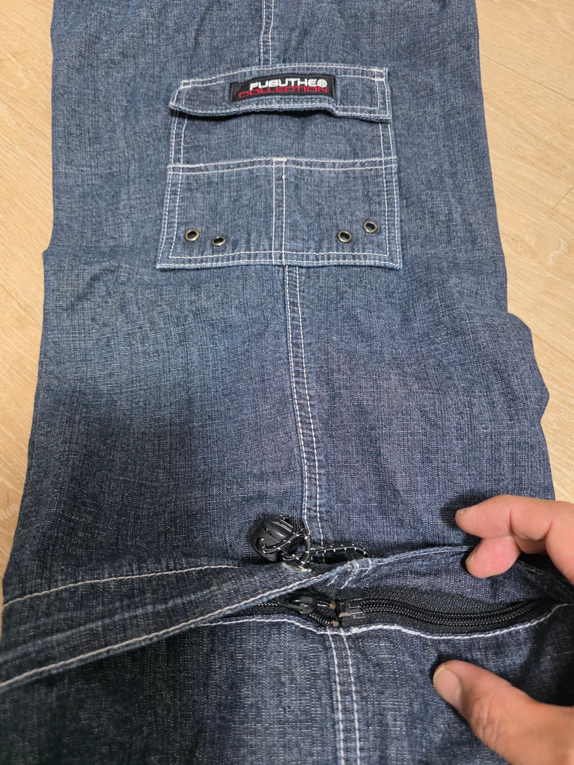 후부 투웨이 데님 카고 팬츠 32 상품이미지5