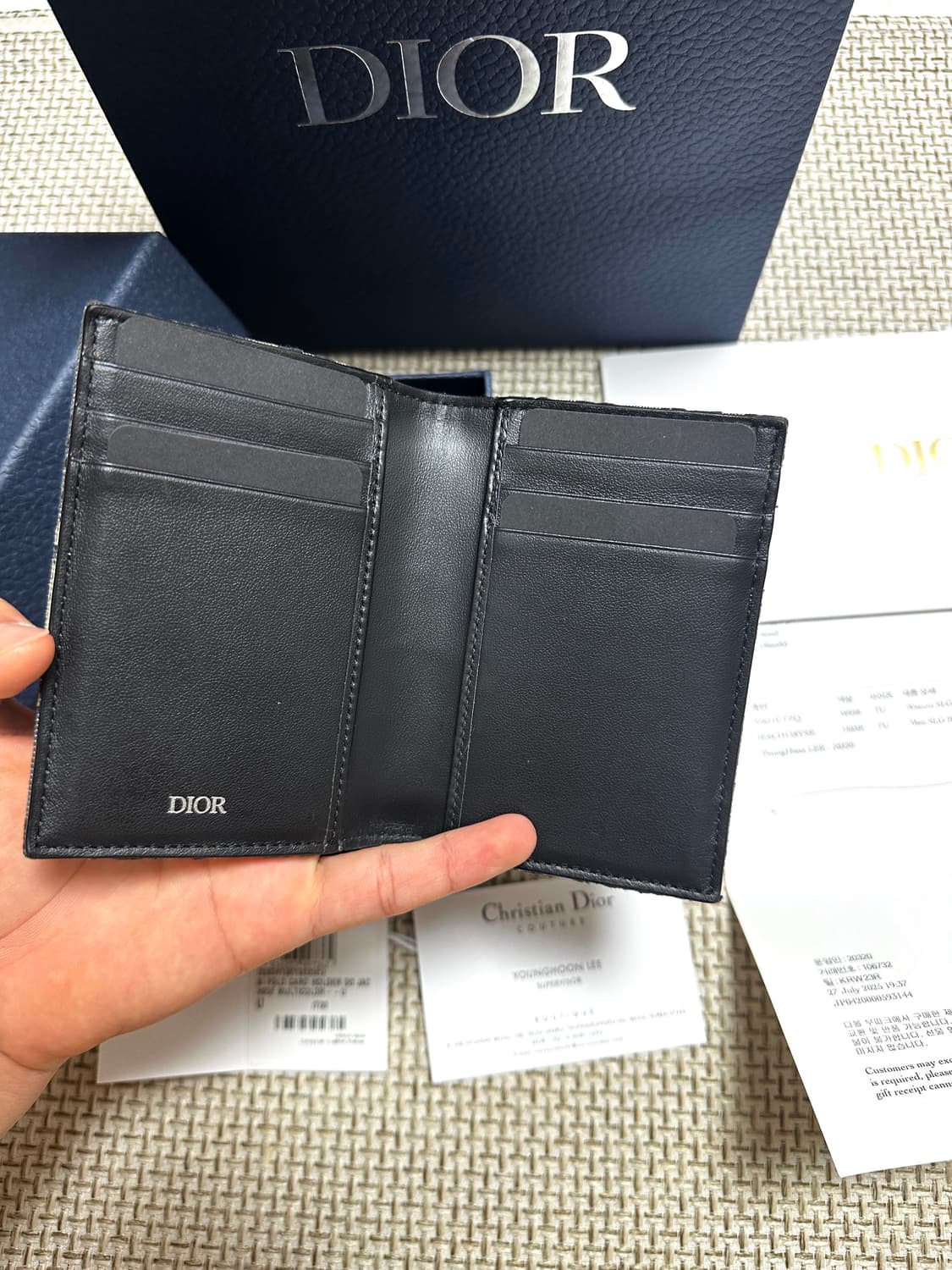 [OS/새상품급] 백화점판 25ss 디올 오블리크 오거나이저 풀구성 상품이미지2