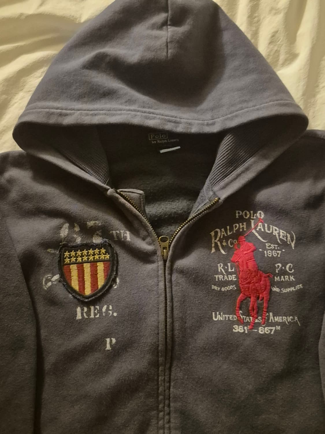 폴로 빅포니 성조기 후드집업 상품이미지2