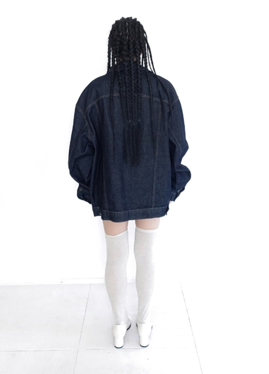 faerie hole gauze long warmer BLACK 상품이미지2