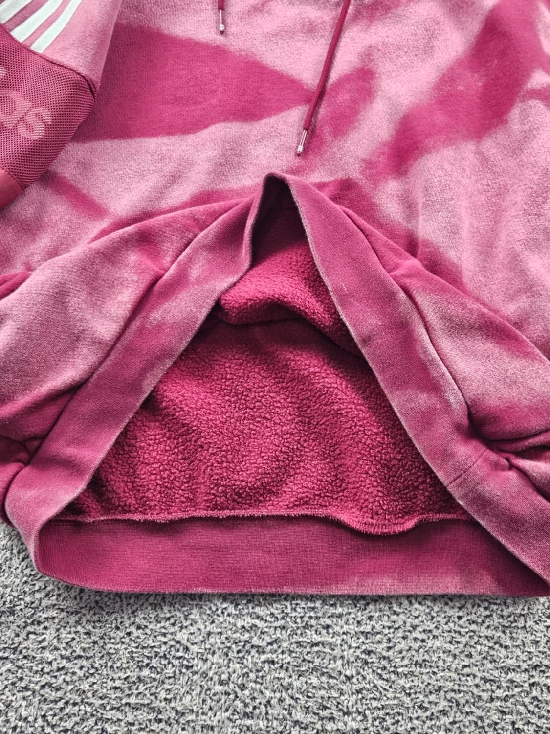 아디다스 다잉 워시드 커스텀 트레포일 후드 티셔츠 ( L )/ 10826 상품이미지10