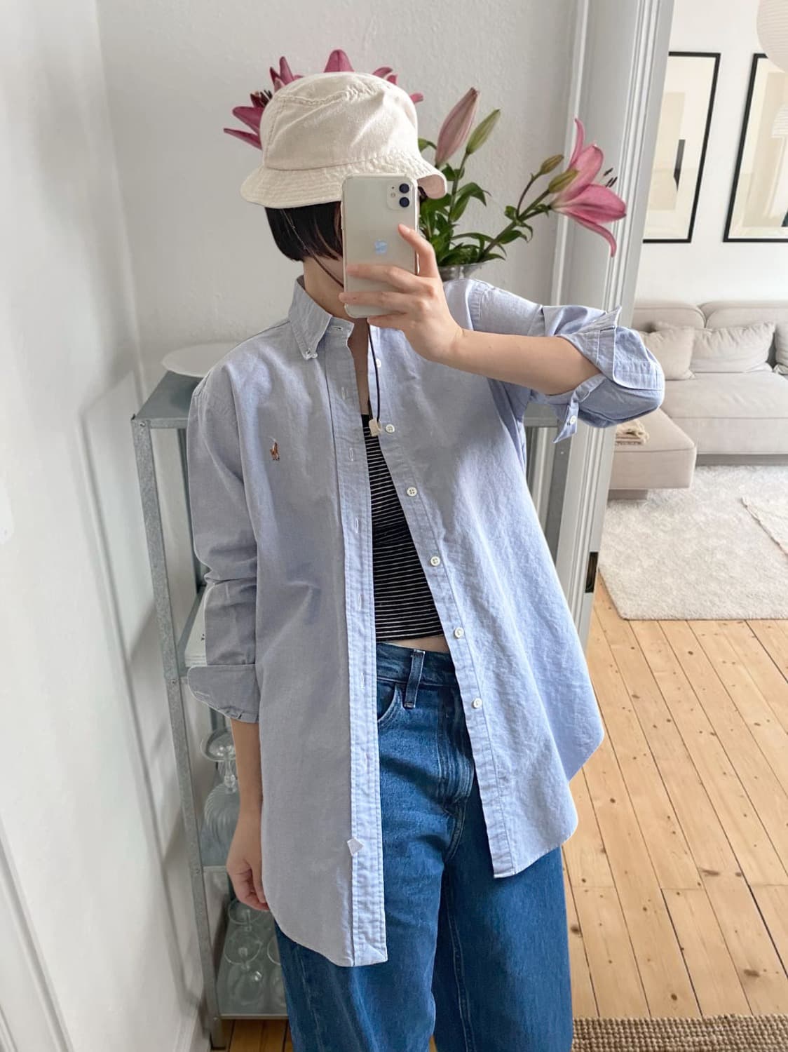 폴로 랄프로렌 솔리드 셔츠 (Woman L) 상품이미지1