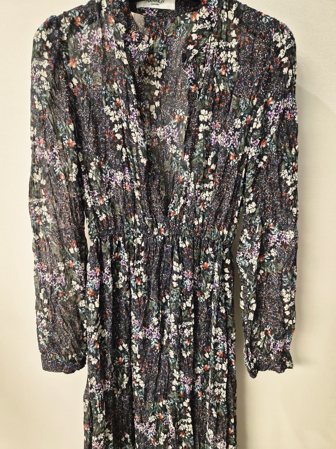 [NANING9] 난닝구 플라워 쉬폰 롱 원피스 상품이미지2