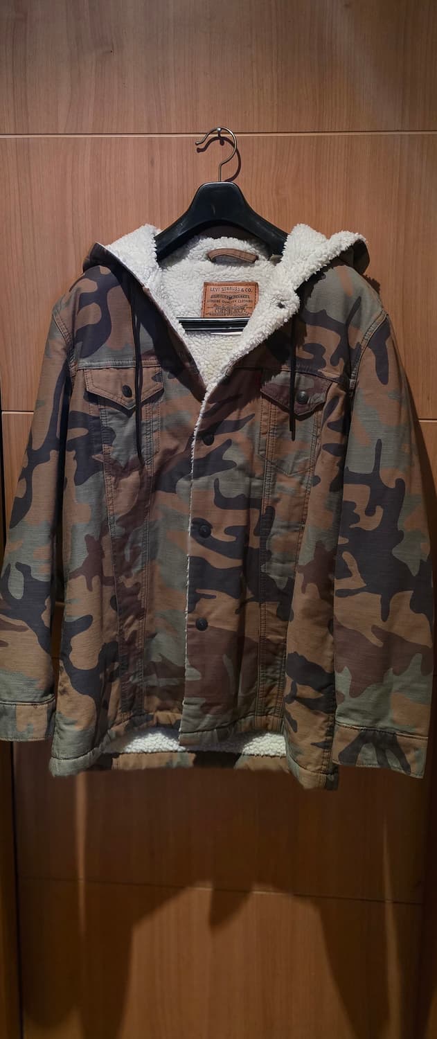 리바이스 프리미엄 카모 후드 양털 자켓 S 상품이미지1
