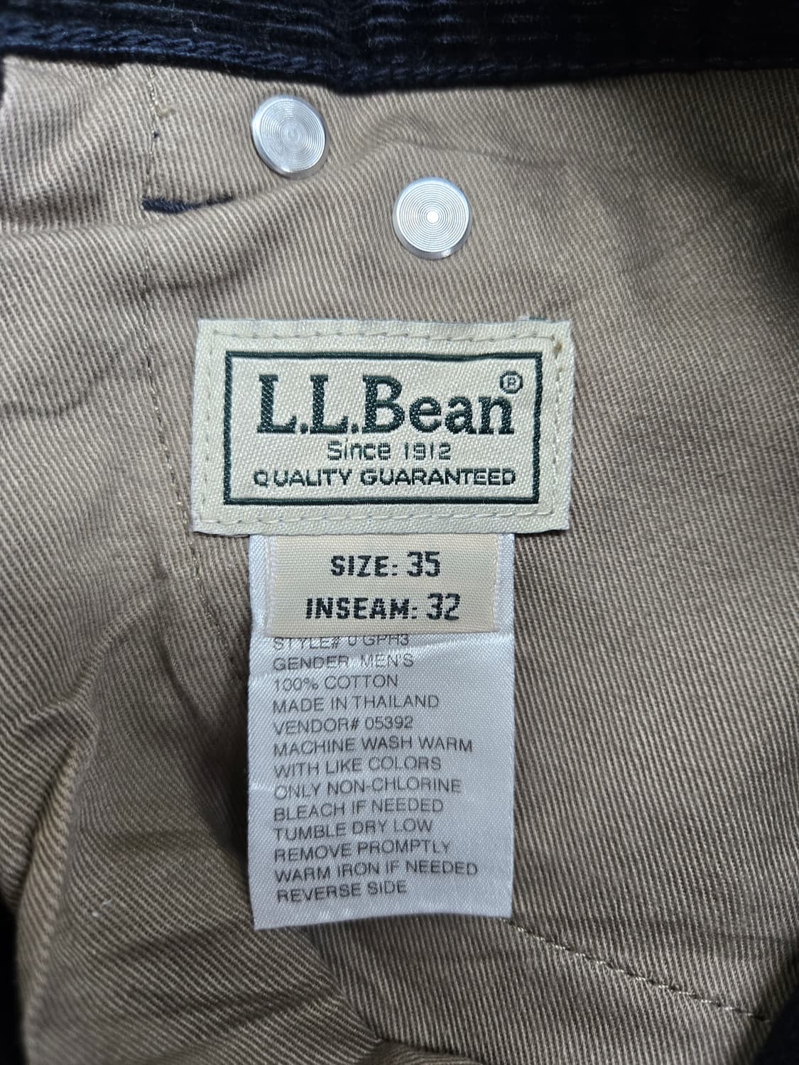 엘엘빈 블랙 코듀로이 바지 골덴바지 상품이미지3