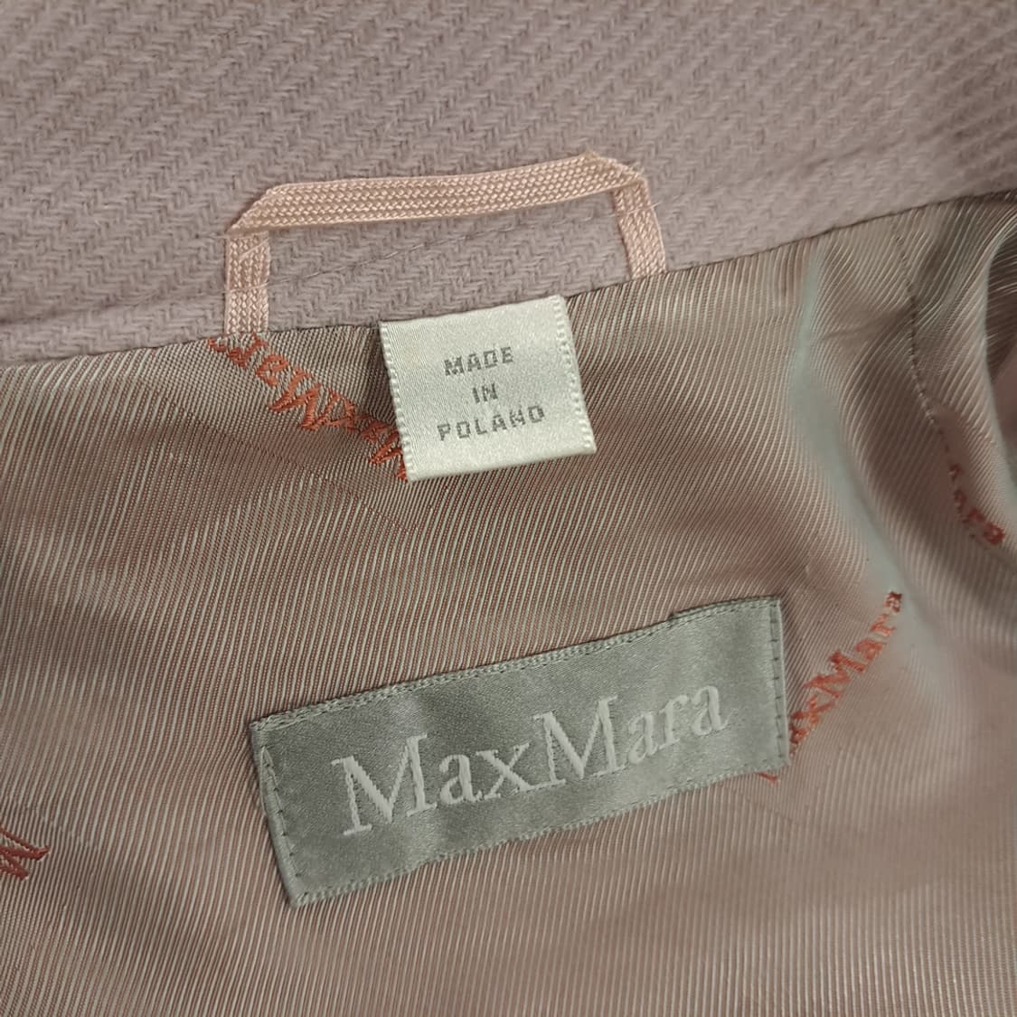 CN907W M 막스마라 페일핑크 울 앙고라 클래식 코트 상품이미지7