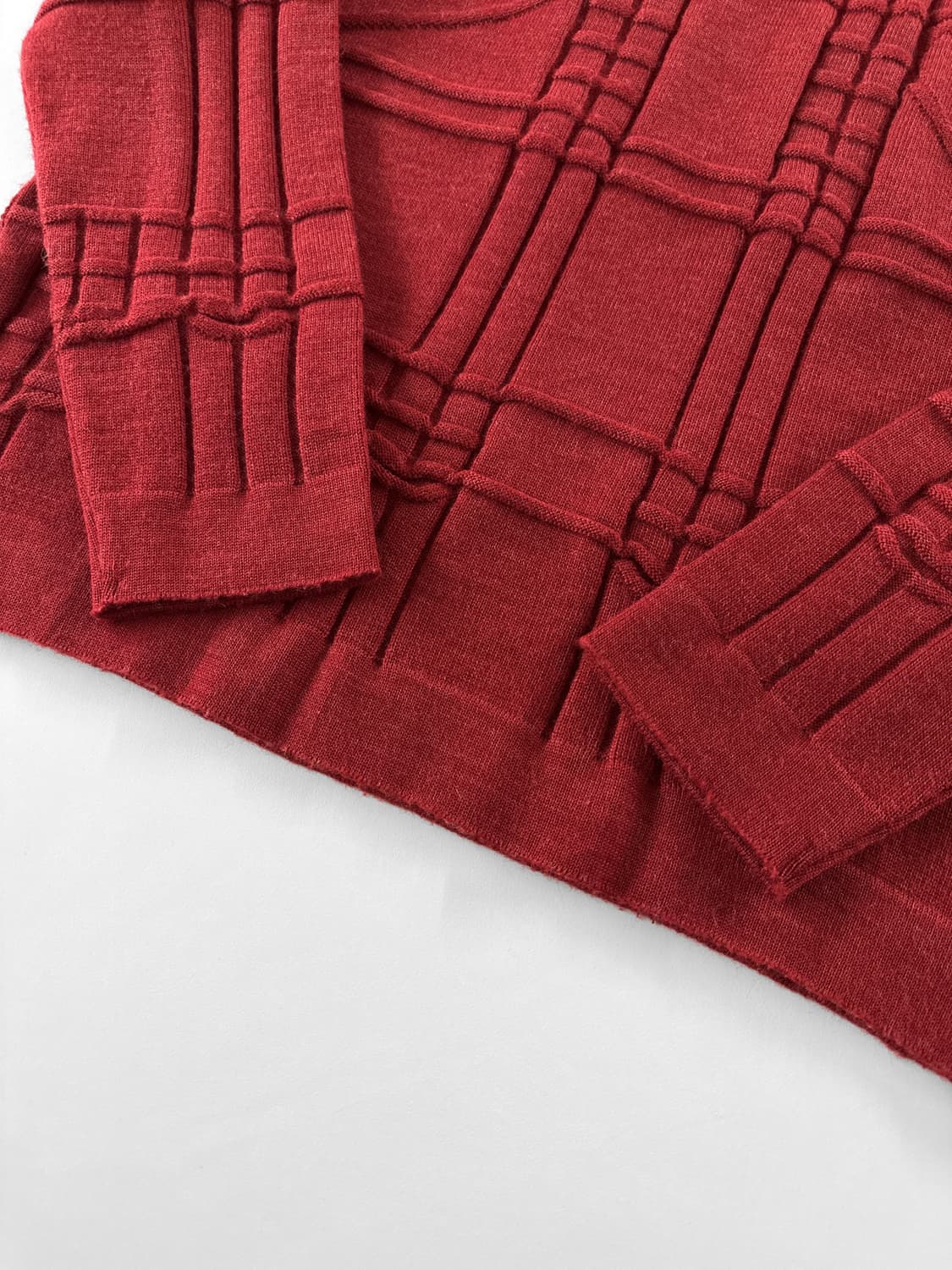 이세이 미야케 맨 텍스쳐 그리드 니트 스웨터 상품이미지8