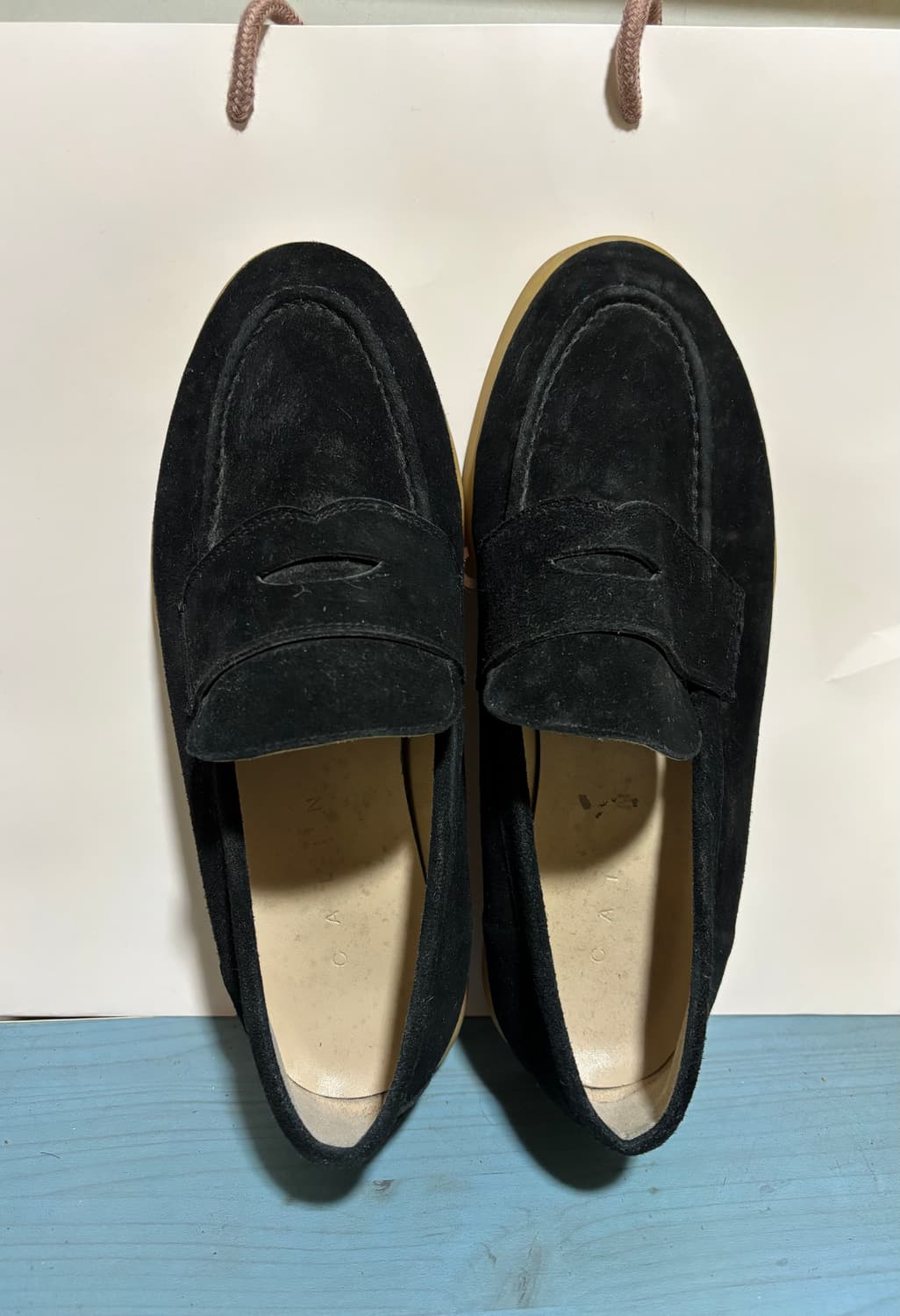 Calen 꺌랑 검정 스웨이드 로퍼 250사이즈 상품이미지2