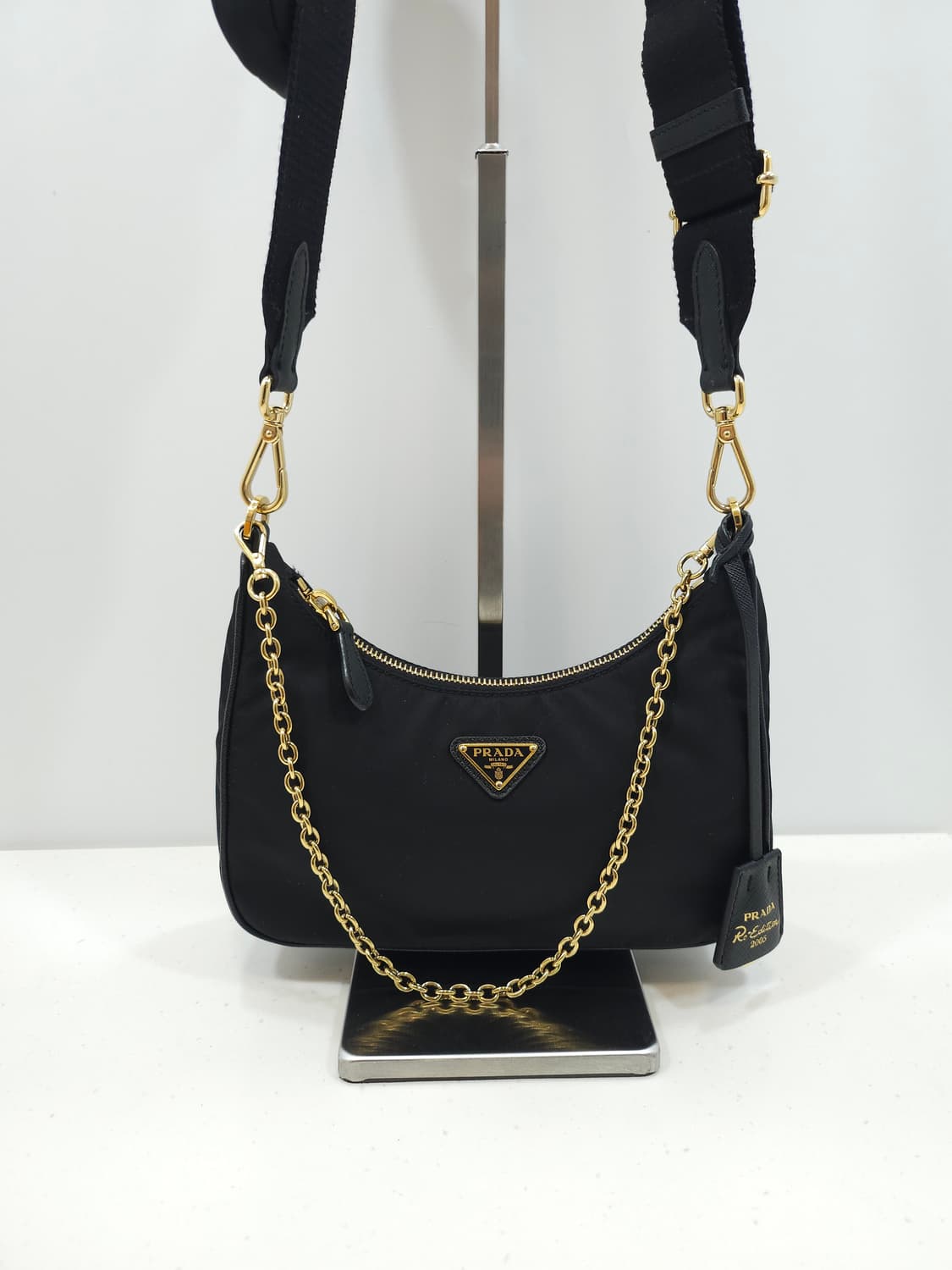 프라다 리에디션 2005 리나일론백 금장 상품이미지2