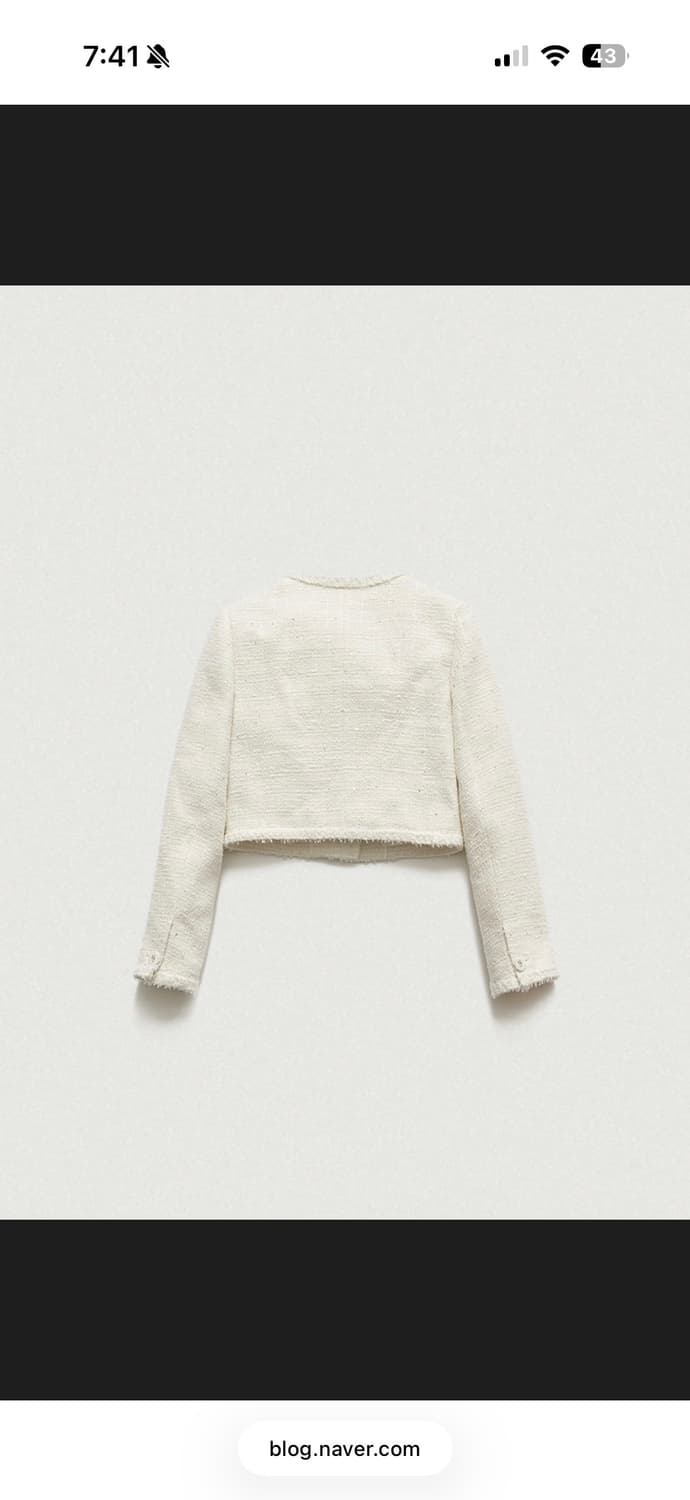 더바넷 멜리나 트위드 아이보리(상태좋음) 상품이미지3