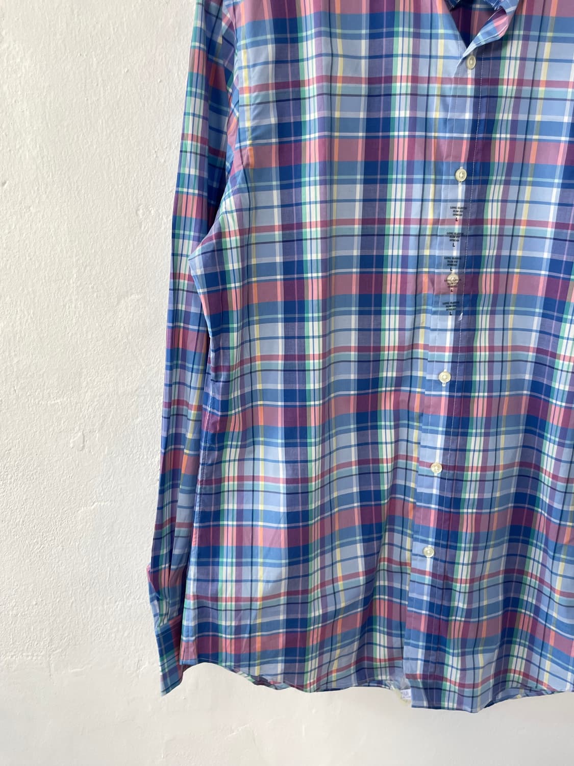 폴로 슬림핏 체크 셔츠 상품이미지4