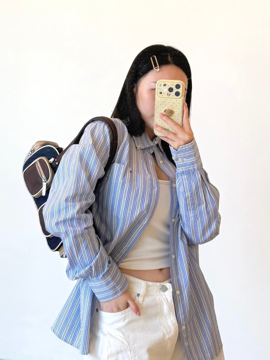 타미(Tommy Hilfiger) 코튼 L/S 블루스트라이프 상품이미지2